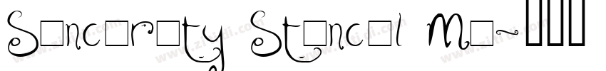 Sincerity Stencil Me字体转换